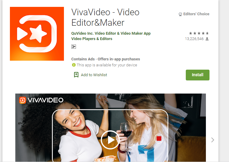 Aplikasi Edit Video VivaVideo Gratis